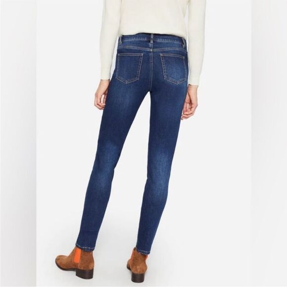 J. McLaughlin Jaycie Jeans Medium Denim Blue Stretch Size 6 - Picture 6 of 10